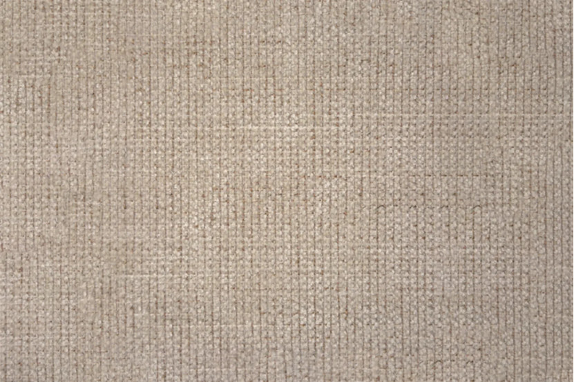 Lit coffre 140x190 cm avec Tête de lit à lignes - Tissu Toile natté Beige Brun