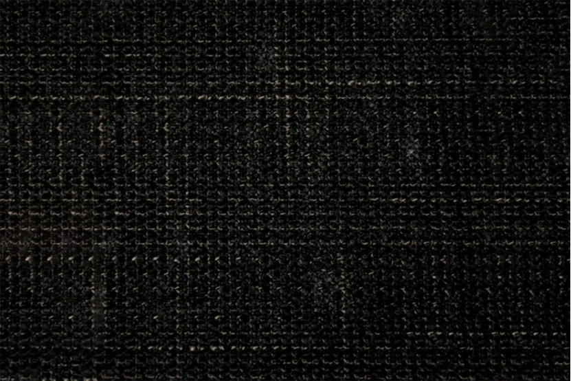 Tête de lit 90 cm Capitonnée - Tissu Toile Natté Noir